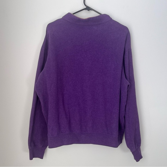 Peter Millar Purple Sweater Mens X-Large 1/4 Zip Up Long Sleeve Pullover - Picture 6 of 7